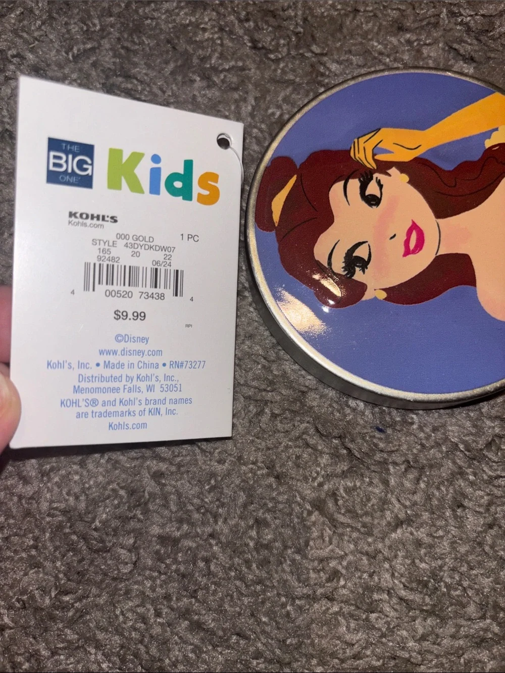 Disney Princess Decorative Wall Hooks - Red, Purple, Blue